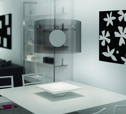 C129-600100943 By Modiss-Carmen Collection Tinted Grey Finish Single Suspension